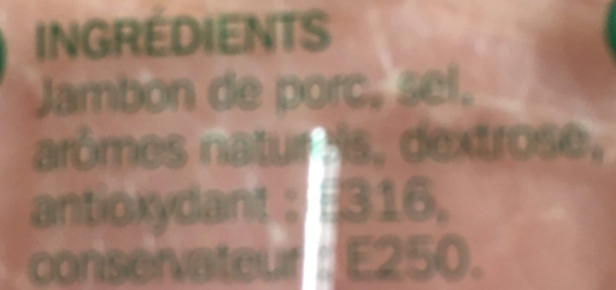 Marque Repère Jambon supérieur avec couenne Label Rouge 4 tranches packshot