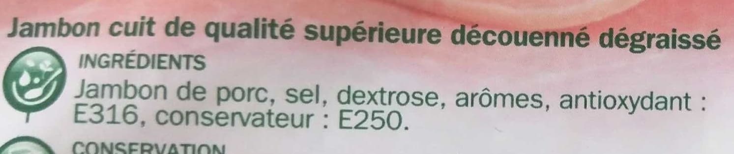 Marque Repère Jambon supérieur découenné dégraissé 2 tranches packshot