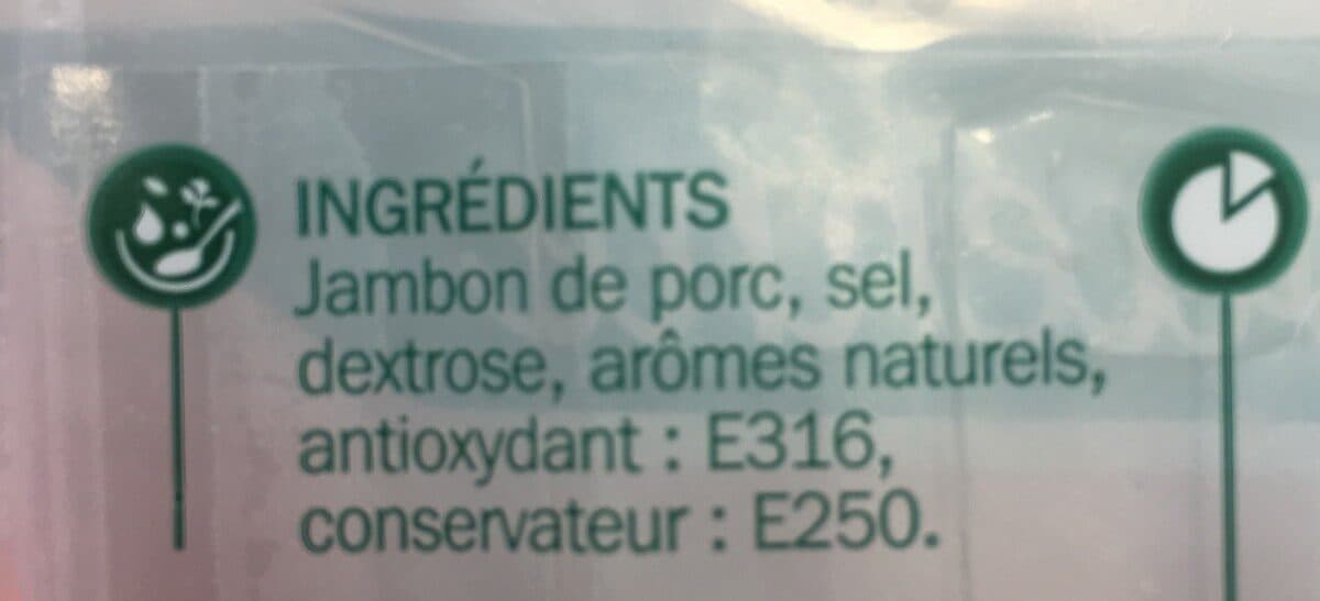Marque Repère Jambon supérieur découenné dégraissé 4 tranches packshot