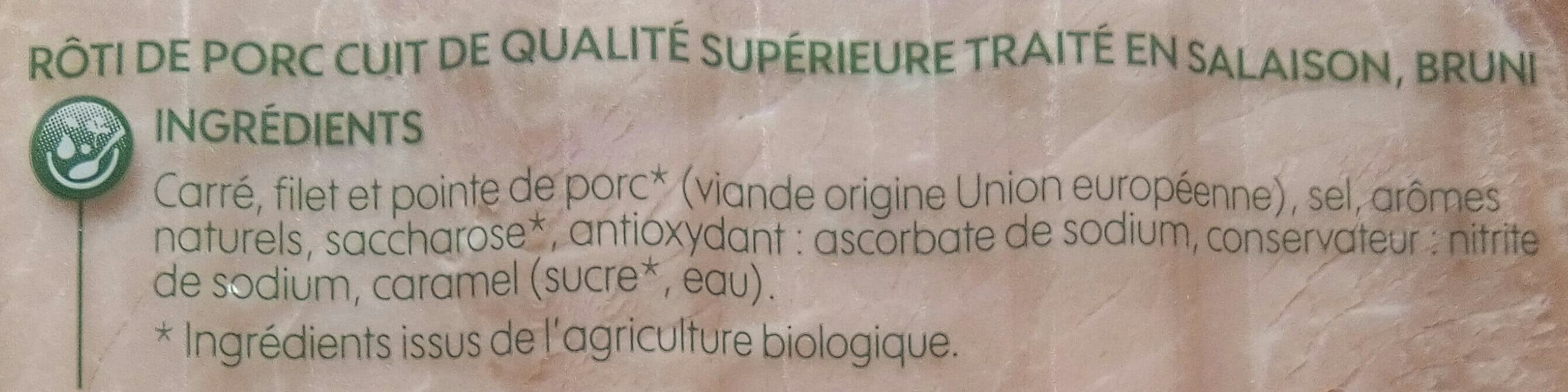 Bio Village Rôti de Porc Cuit Bio (x 2 tranches) packshot