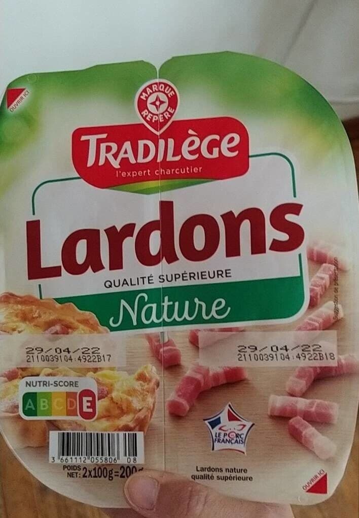 Marque Repère Lardons nature packshot