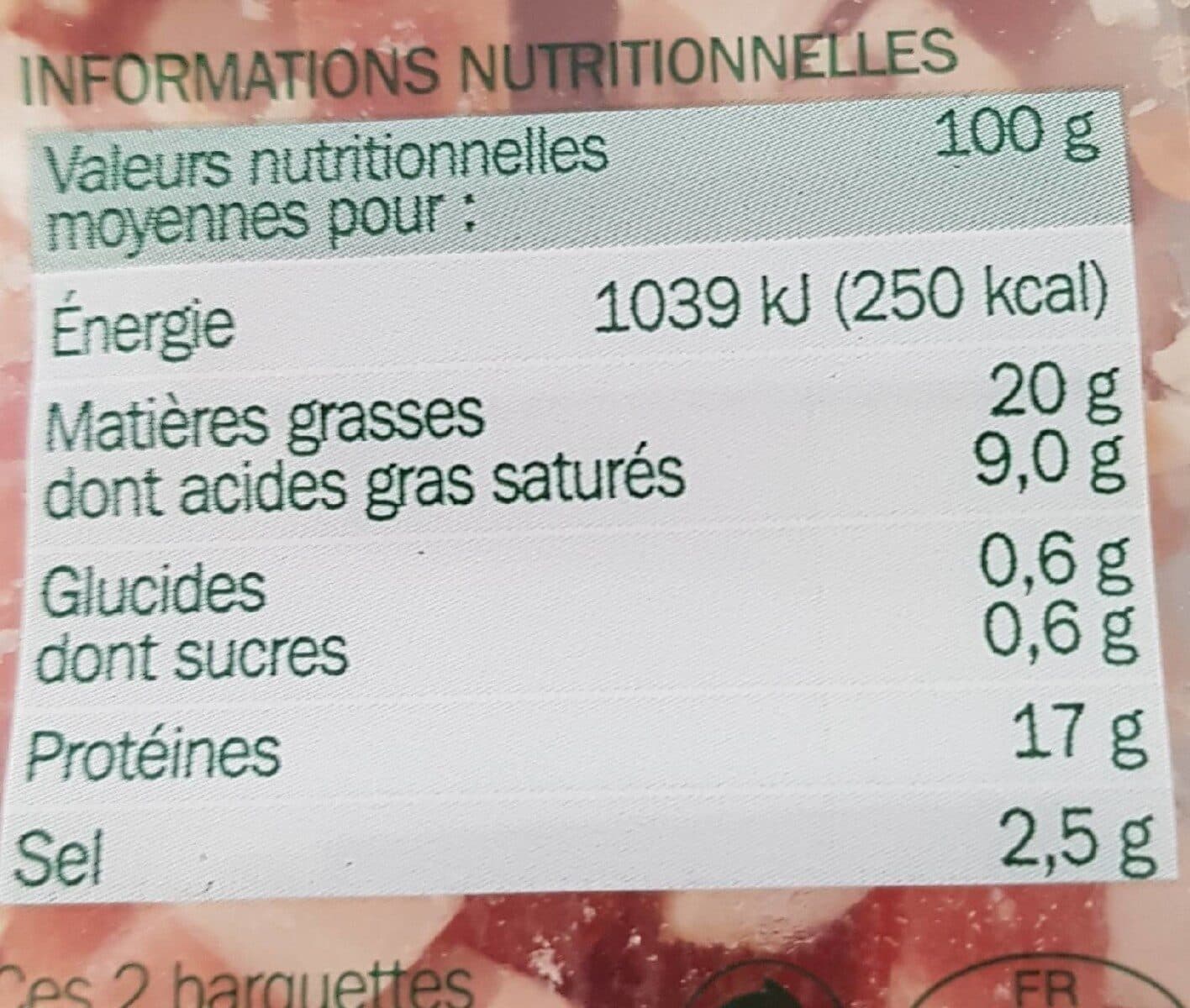 Marque Repère Lardons fumés packshot