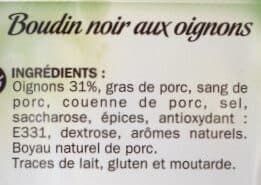 Marque Repère Boudin noir aux oignons packshot