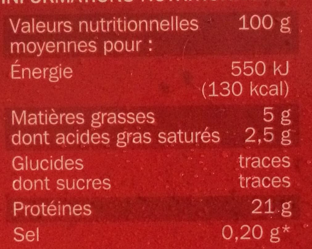 Marque Repère Le 100% Pur Bœuf (5% MG) packshot