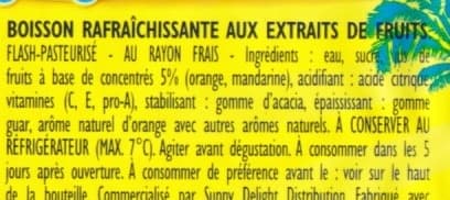 Sunny Delight Doux California packshot