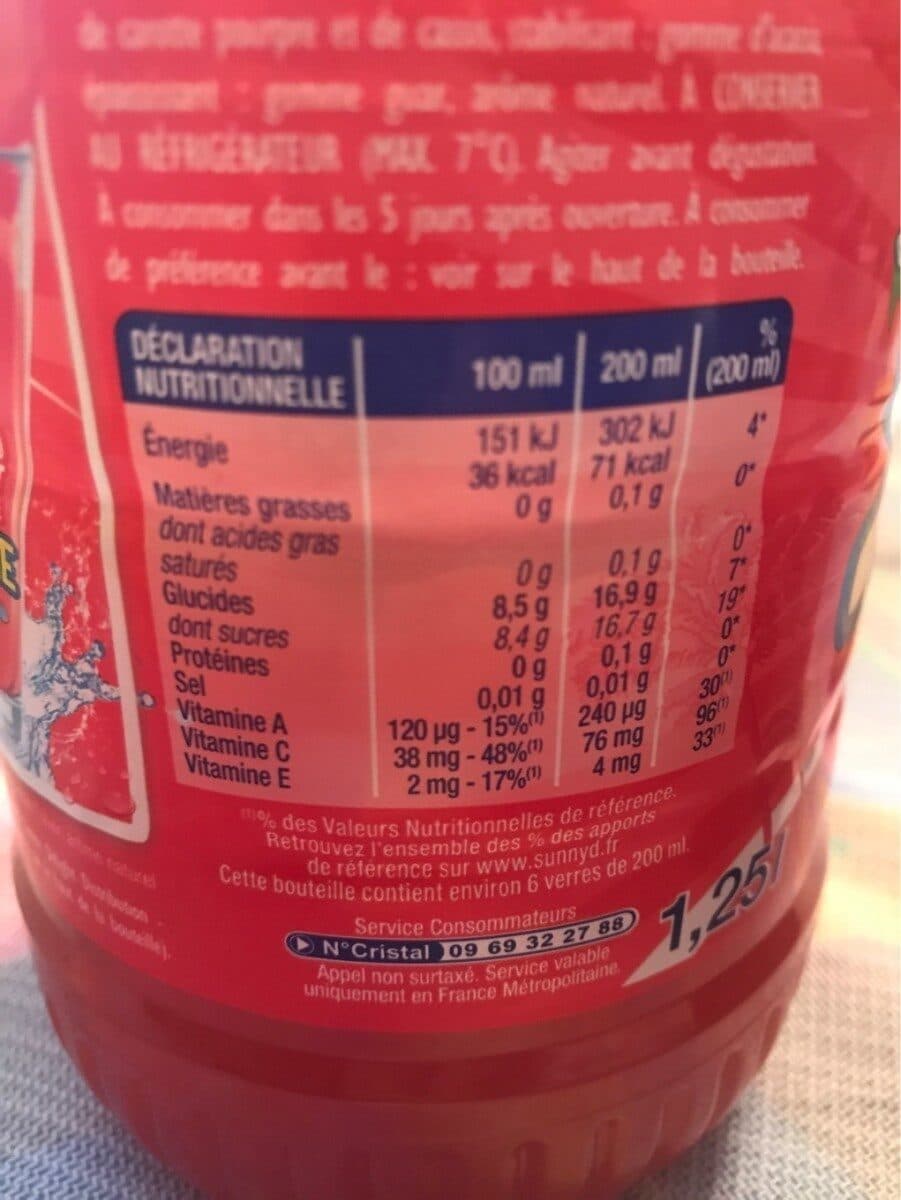Sunny Delight Sunny Delight Boisson orange fraise packshot