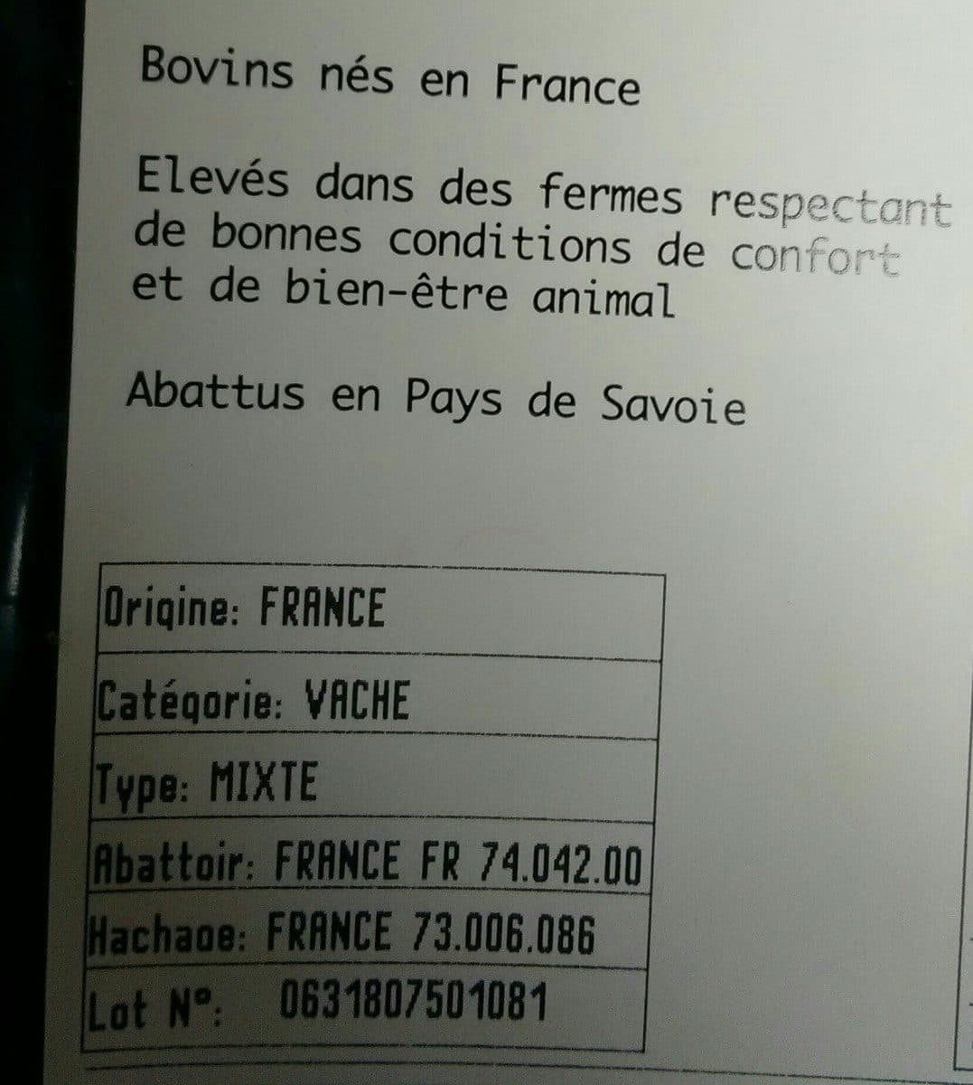 Open Food Facts 2 STK.HACHE 5% 125g VPS packshot