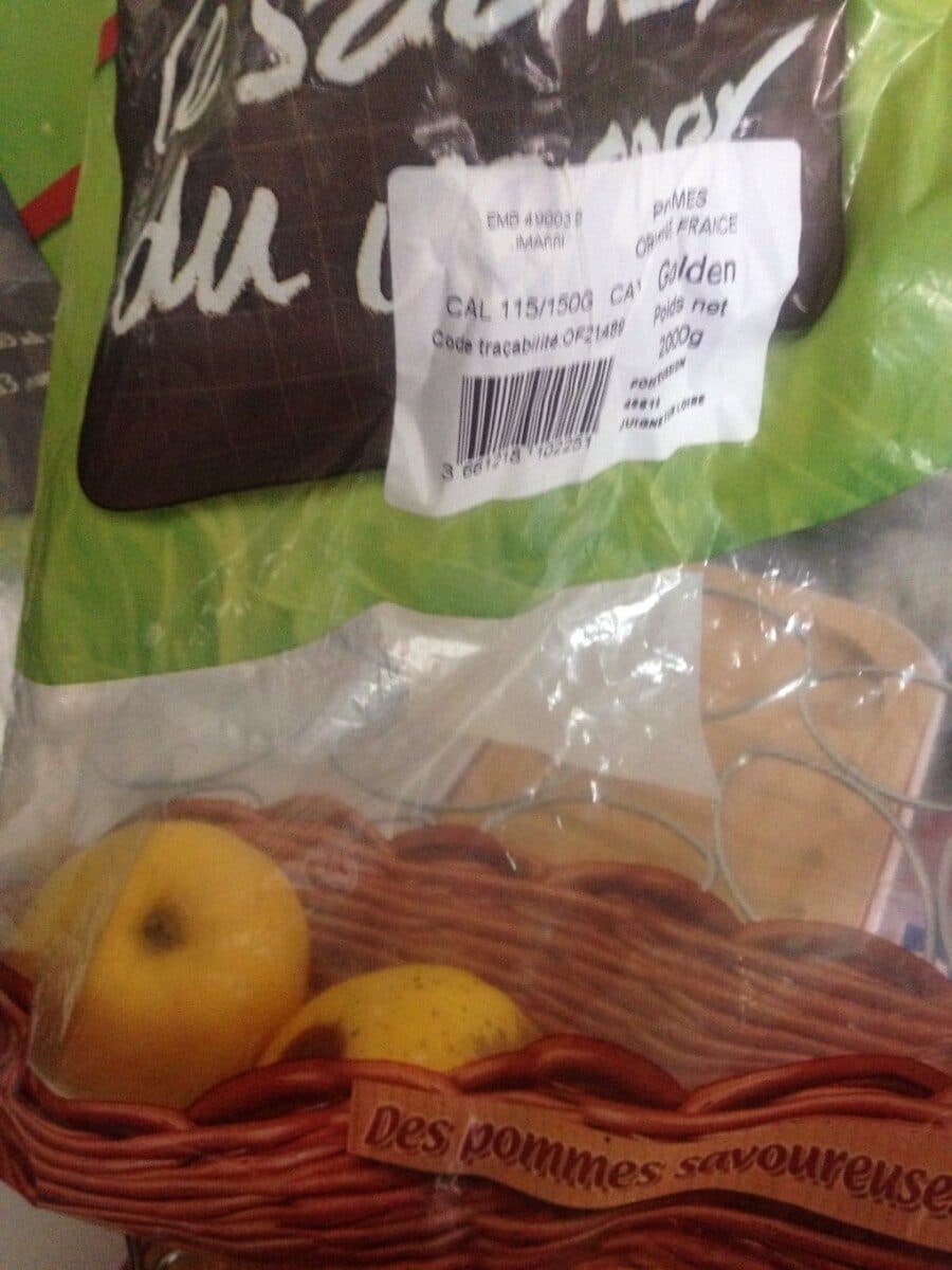 Open Food Facts Pommes golden packshot