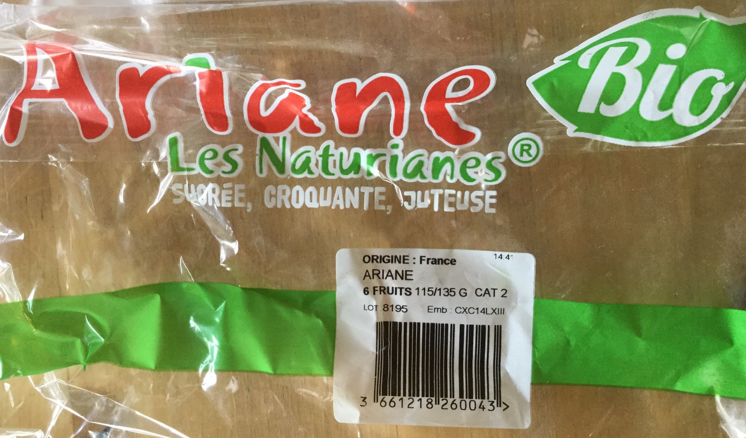 Les naturianes Pommes Ariane packshot