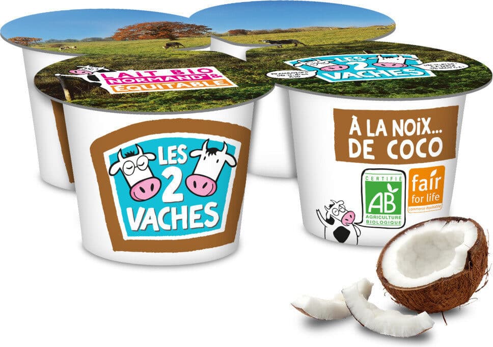 Les 2 Vaches LES 2 VACHES BRASSE A LA NOIX DE COCO 115 G X 4 packshot