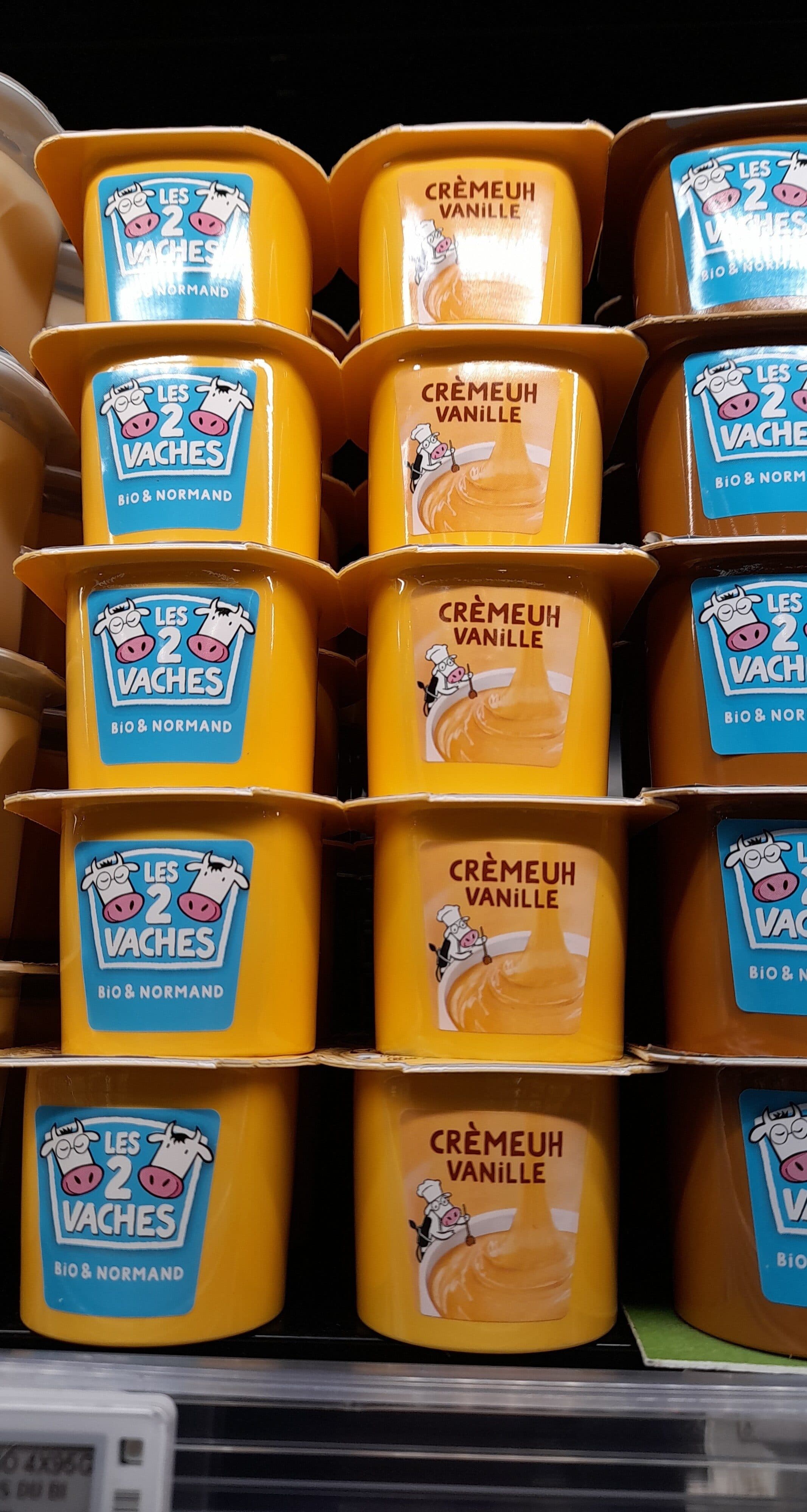 Les 2 Vaches CREME DESS.VANIL.BIO packshot