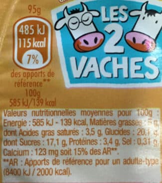 Les 2 Vaches LES 2 VACHES CREMEUH CARAMEL 95gx4 packshot