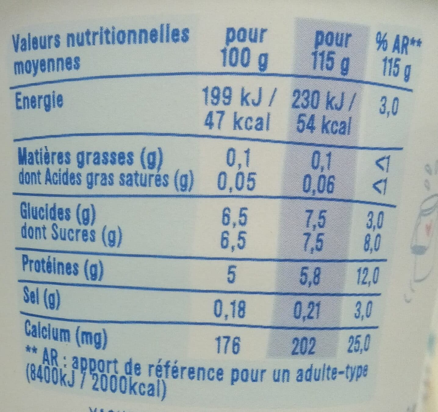 Danone Nature Légère (0 % MG) packshot