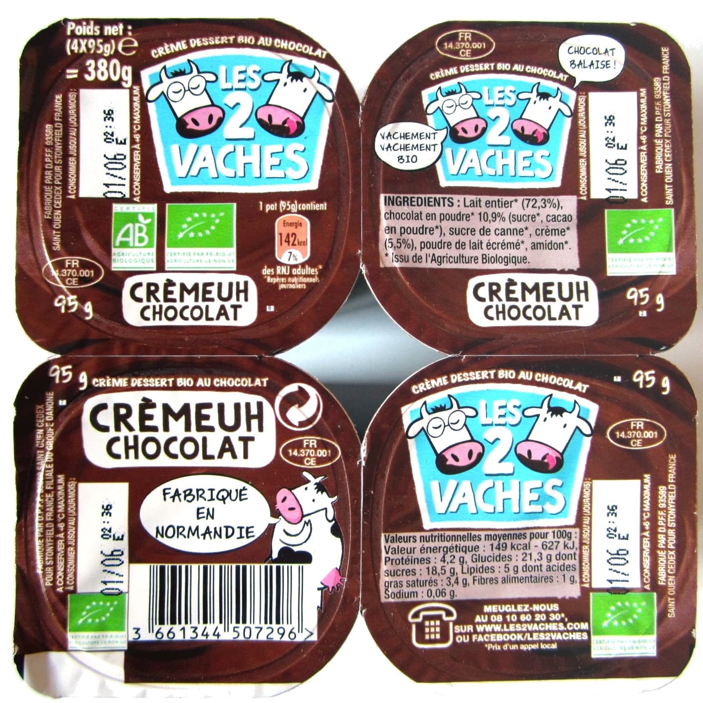 Danone Crèmeuh Chocolat packshot