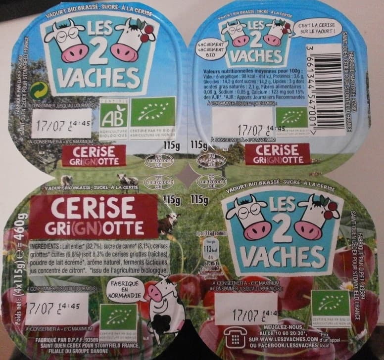 Danone Cerise Gri(gn)otte packshot