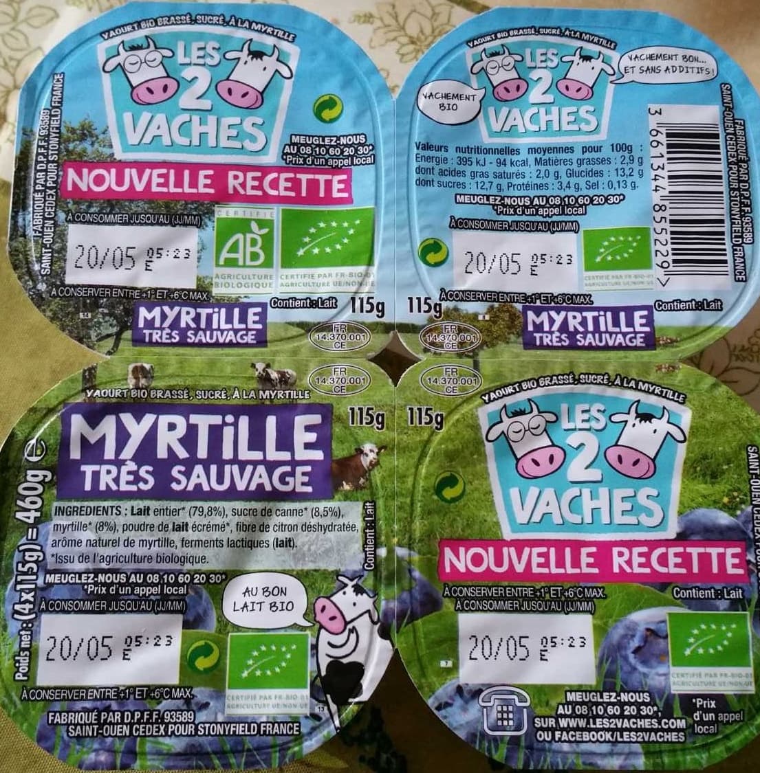 Danone Myrtille Très Sauvage packshot