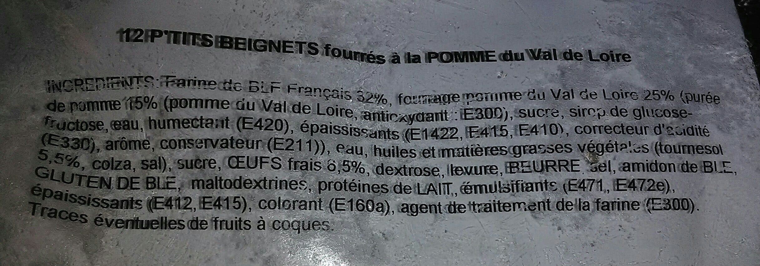 Open Food Facts P'tits Beignets Pomme X12 packshot