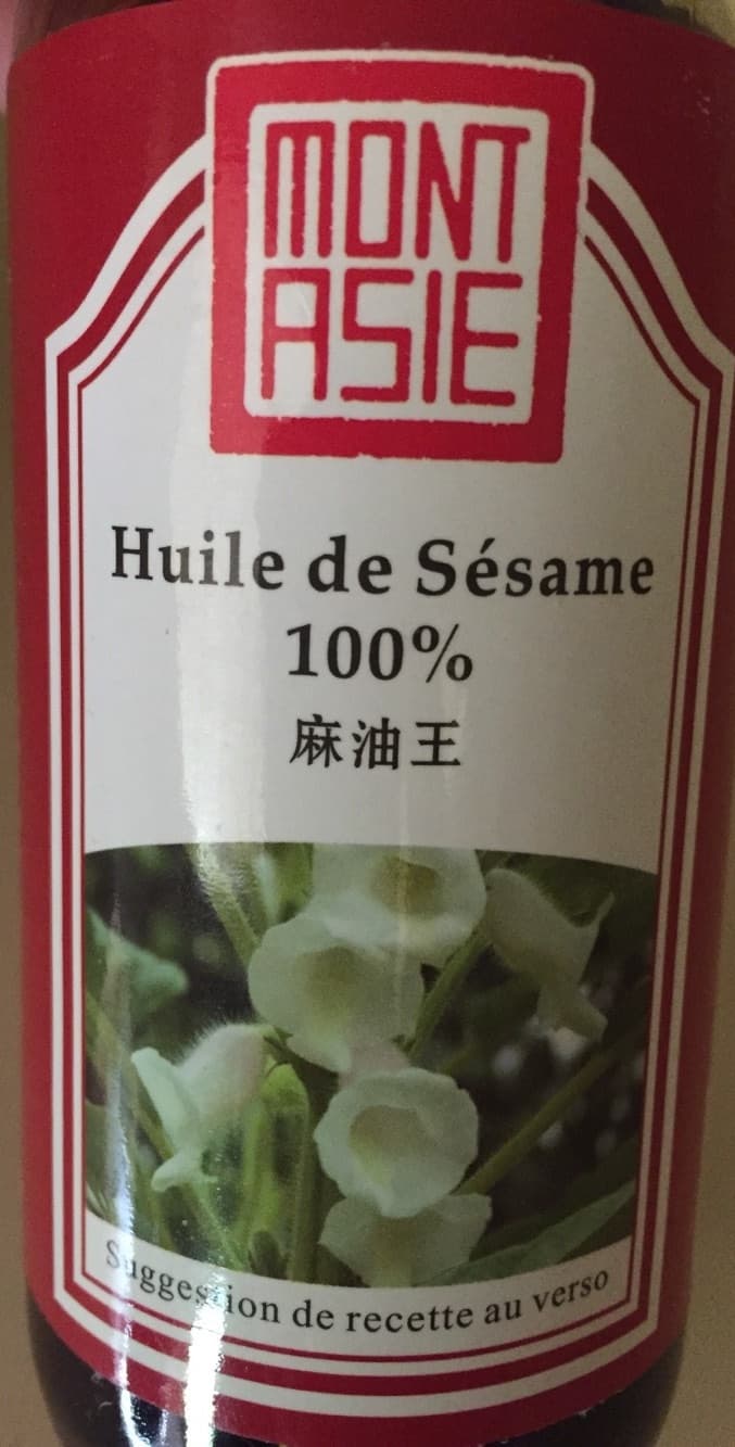 Mont Asie Huile de sésame 100% packshot
