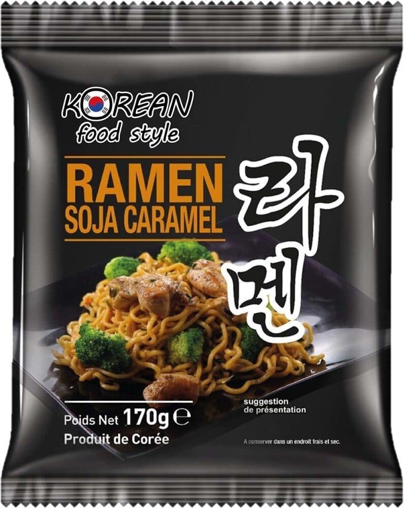 T&T Foods Nouilles Ramen Sachet Soja Caramel - Korean Food Style packshot