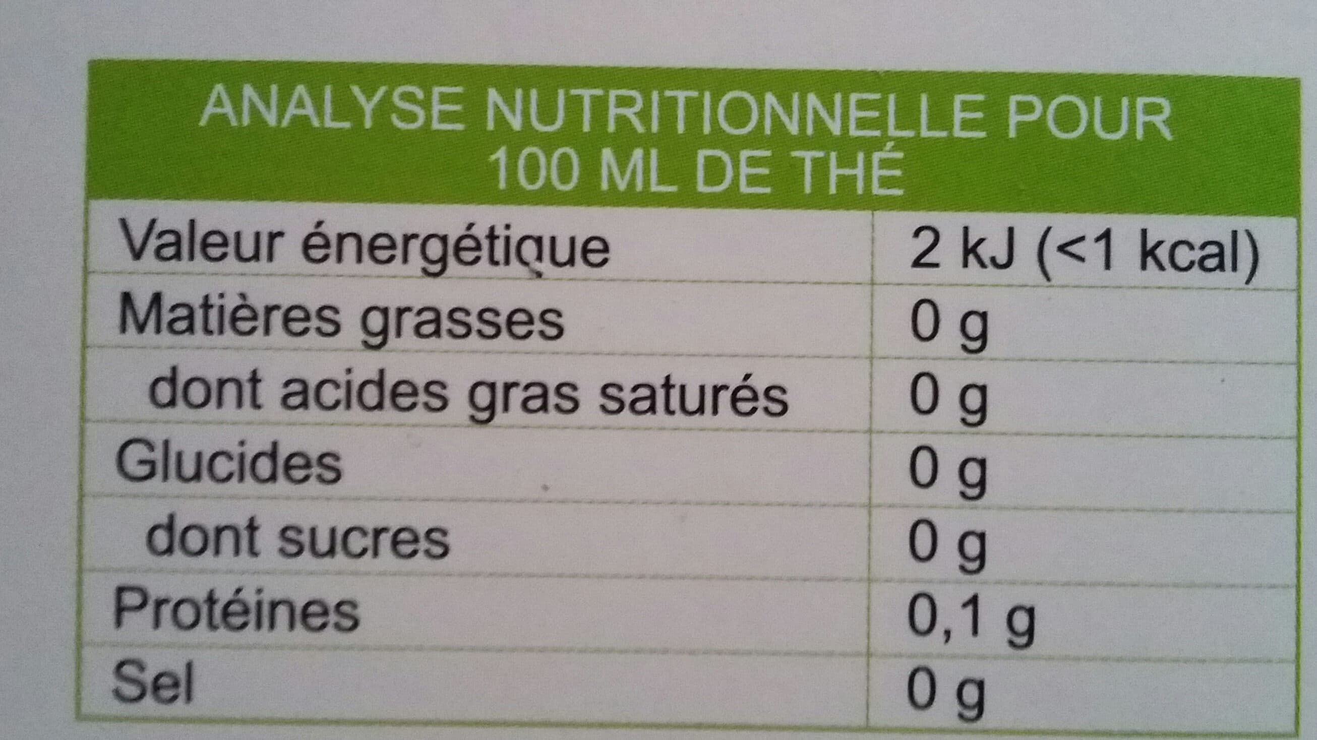 Mont Asie Thé TUOCHA NATURE packshot