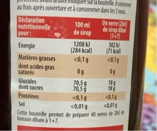 Dilidam Sirop de fraise packshot