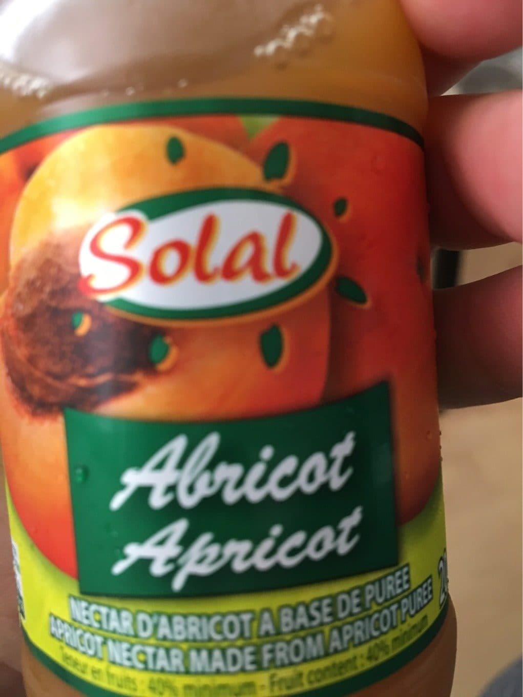 Solal Jus d'abricot packshot