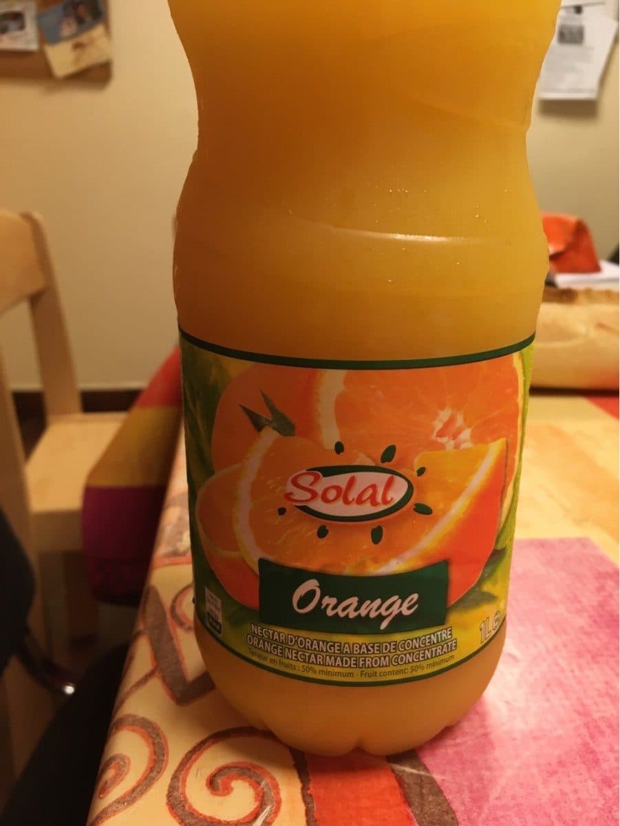 Solal Jus d'orange packshot