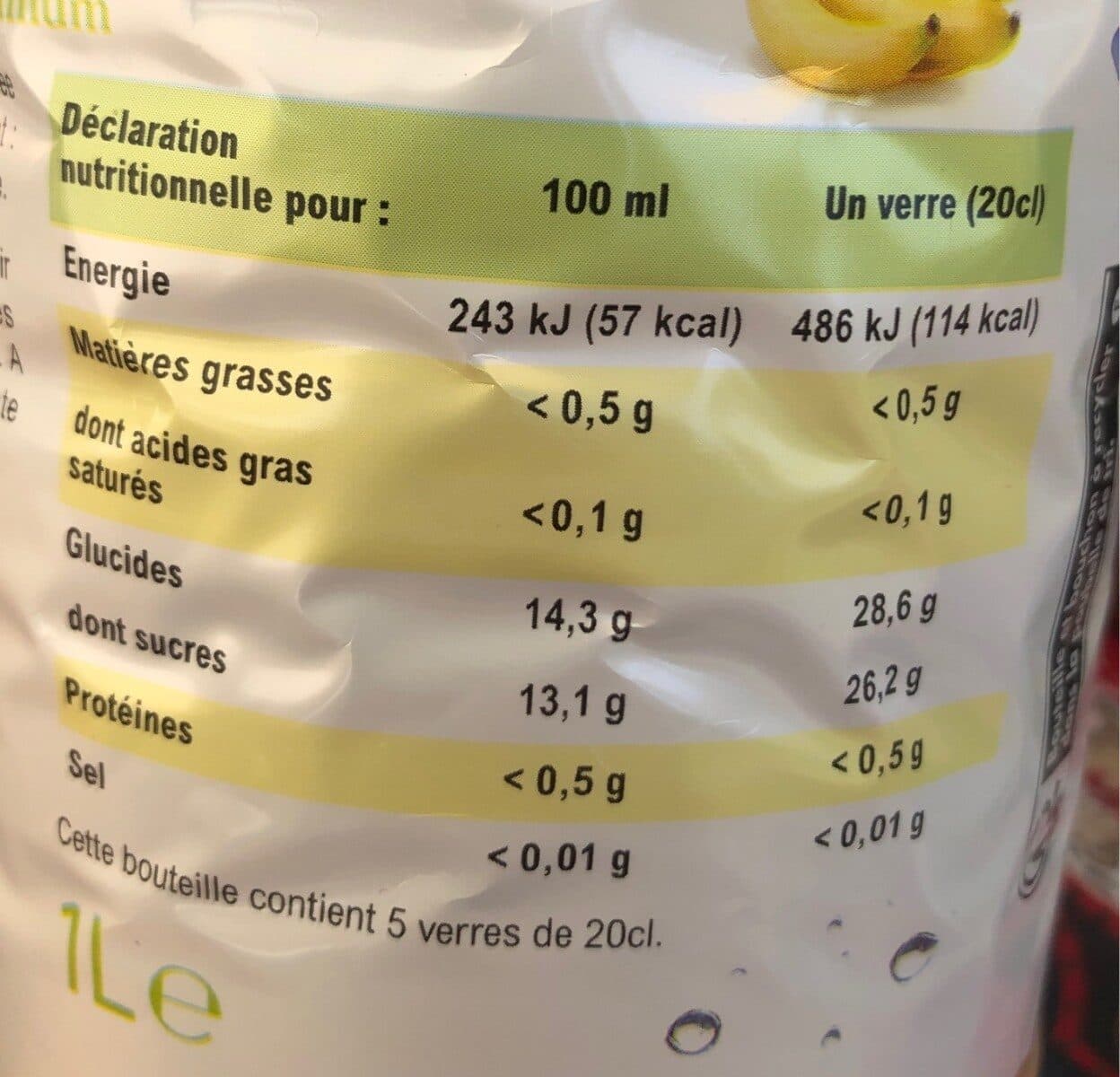 Antartic Nectar Banane PET 1L packshot