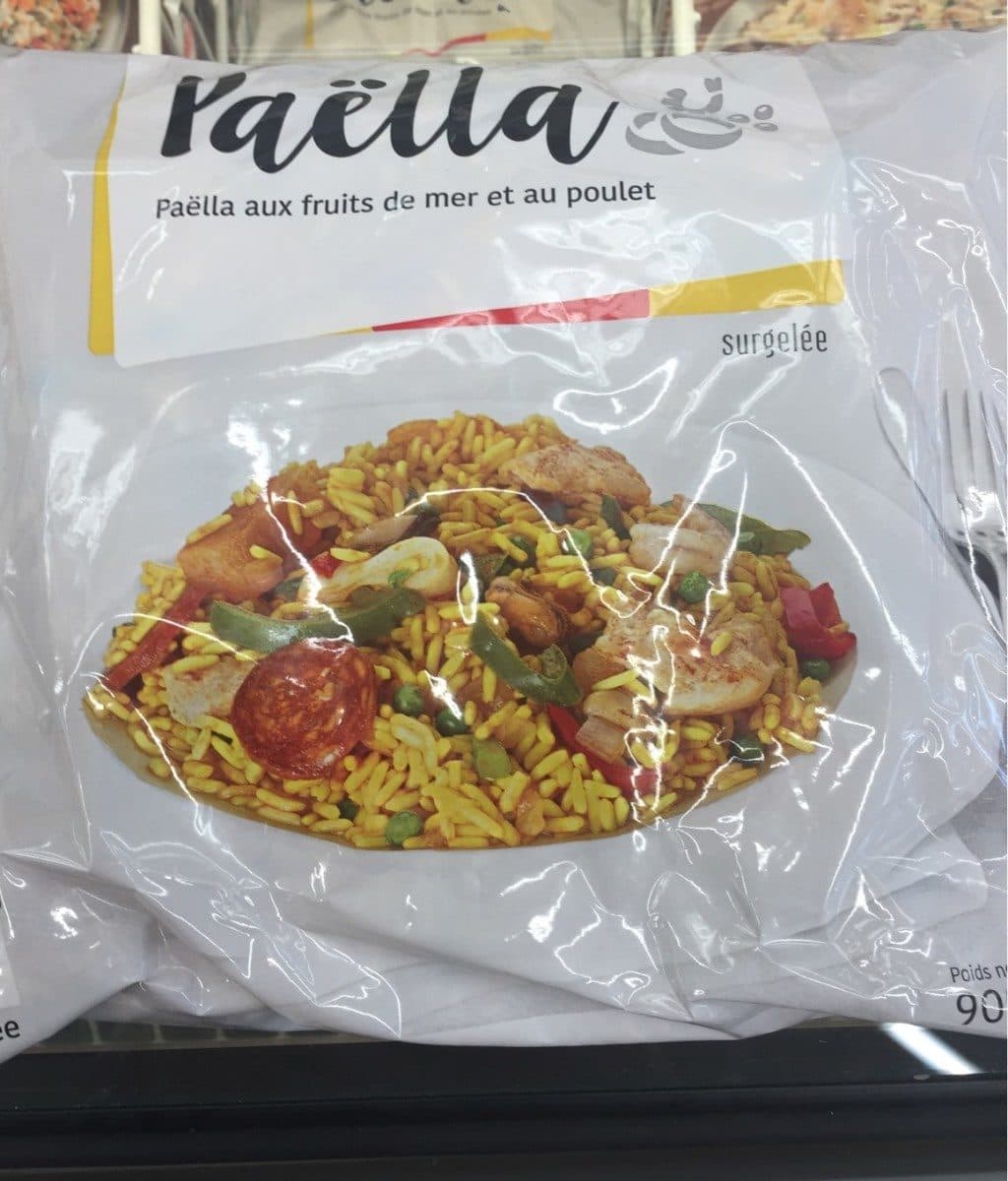 Open Food Facts Paëlla aux fruits de mer et au poulet packshot
