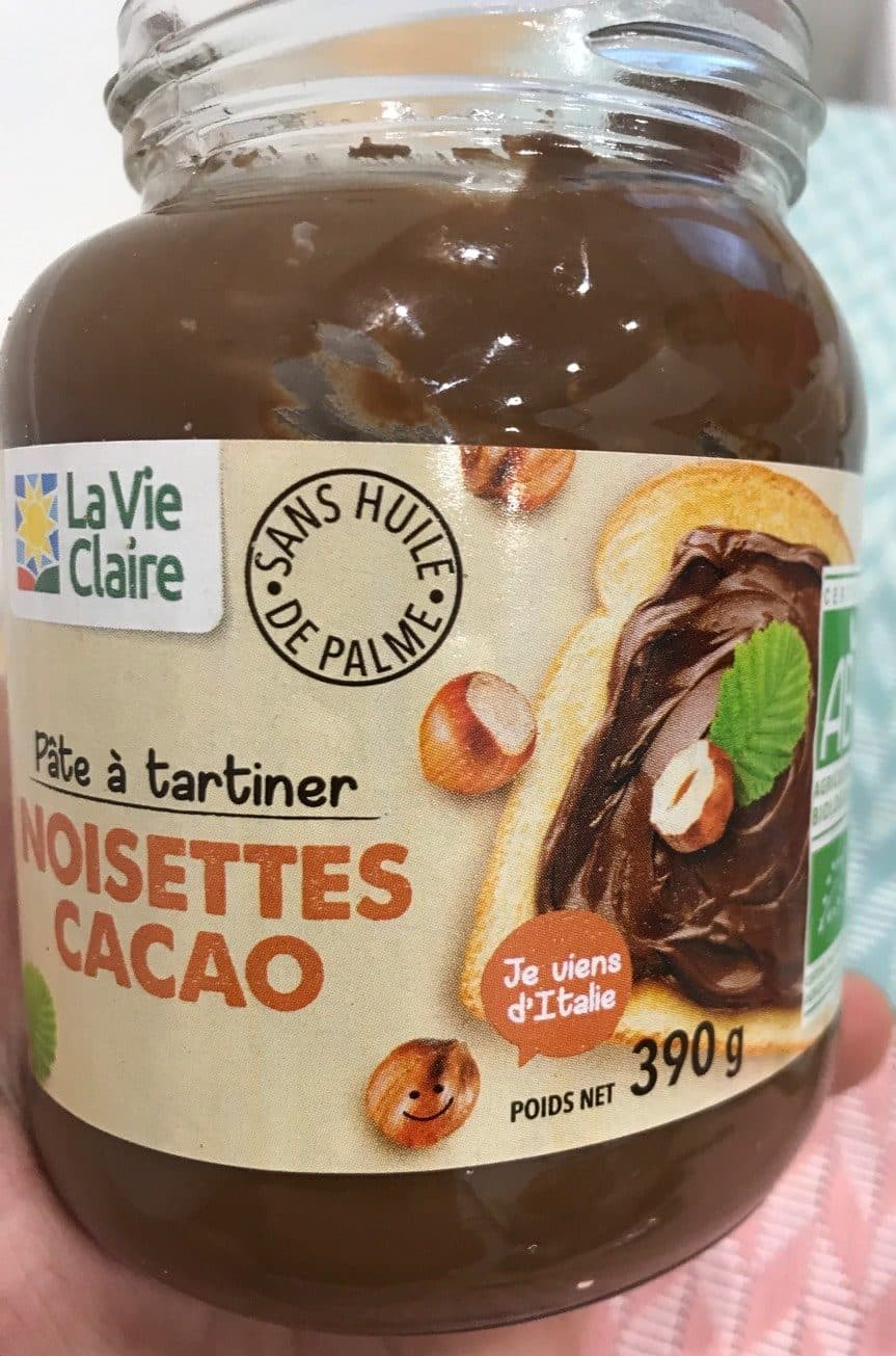 La Vie Claire Pâte à tartiner noisettes cacao packshot