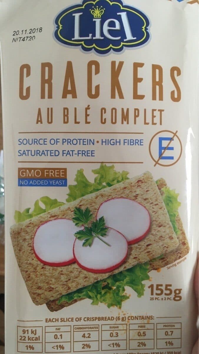 Open Food Facts Crackers au ble complet packshot