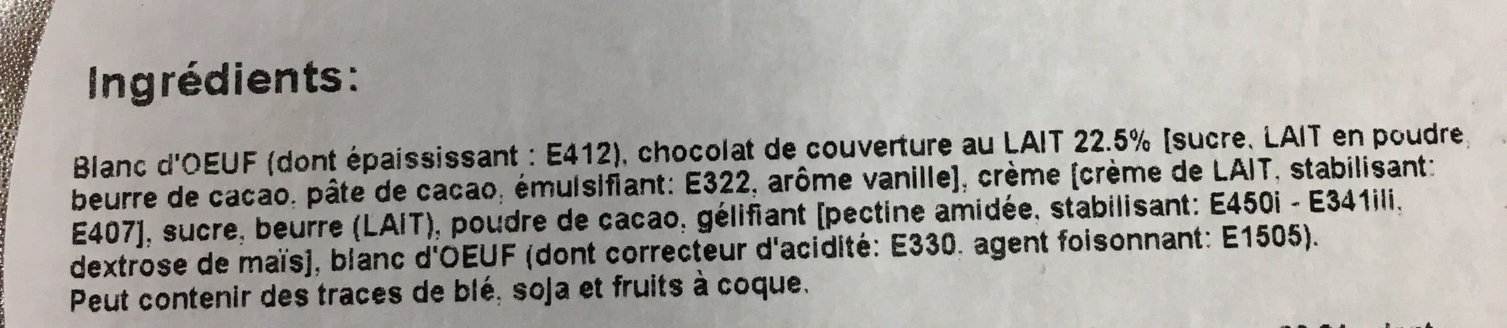 Open Food Facts Mousse chocolat au lait packshot