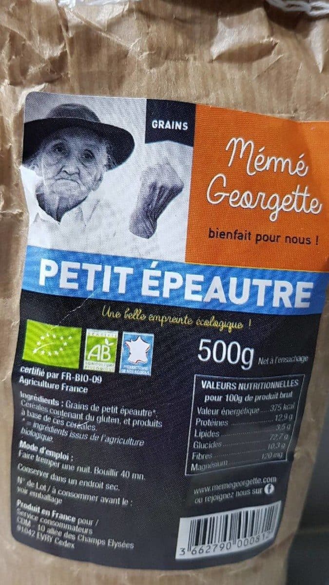 Mémé Georgette Petit épeautre packshot