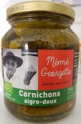 Mémé Georgette Cornichons aigre-doux packshot