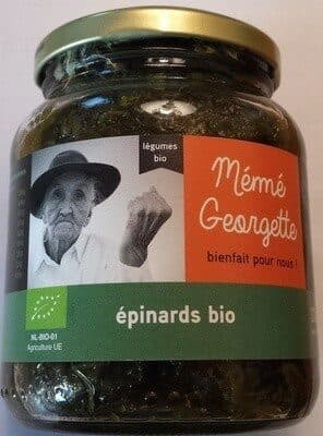 Mémé Georgette Épinards bio packshot