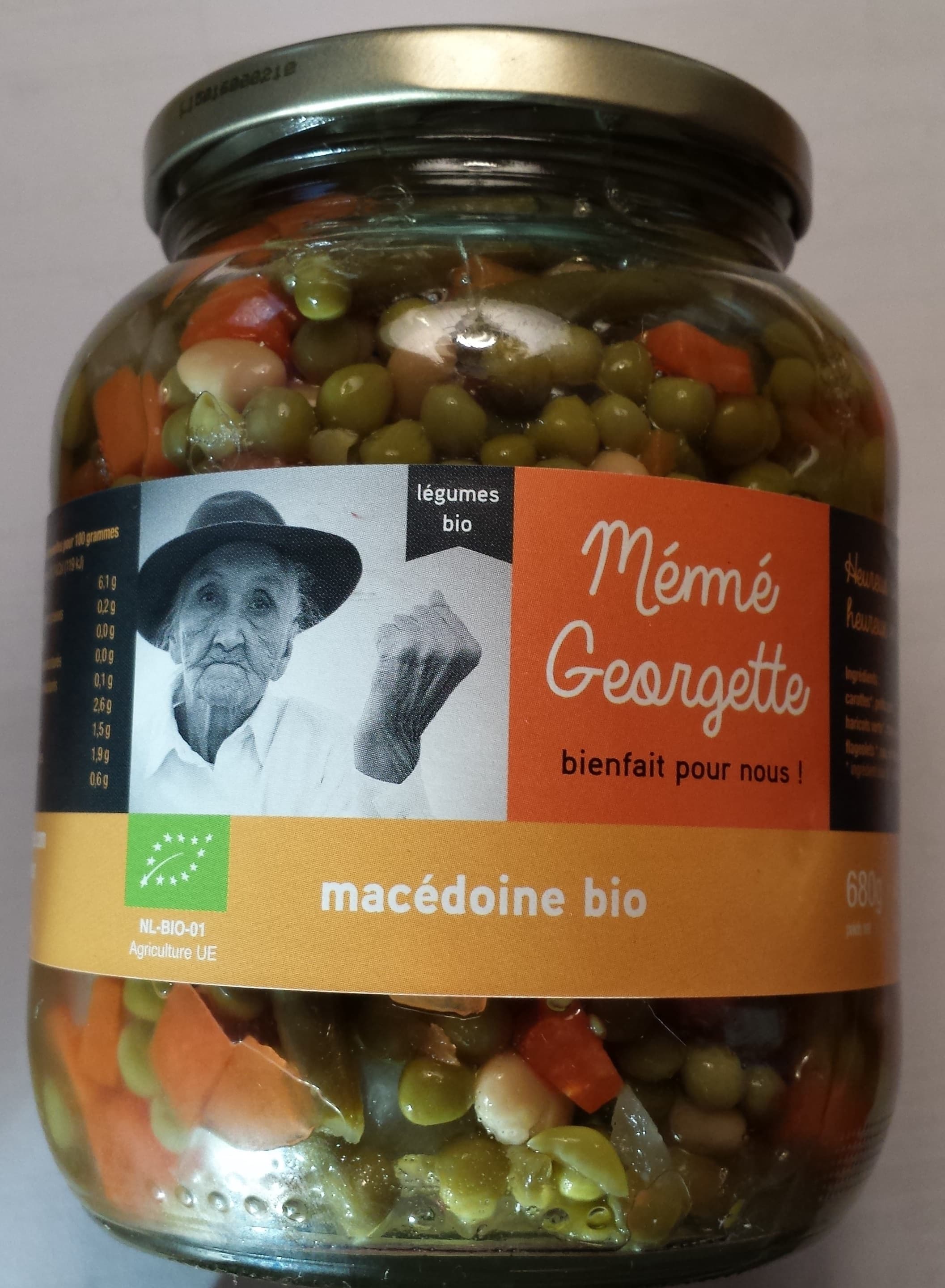 Mémé Georgette Macédoine bio packshot