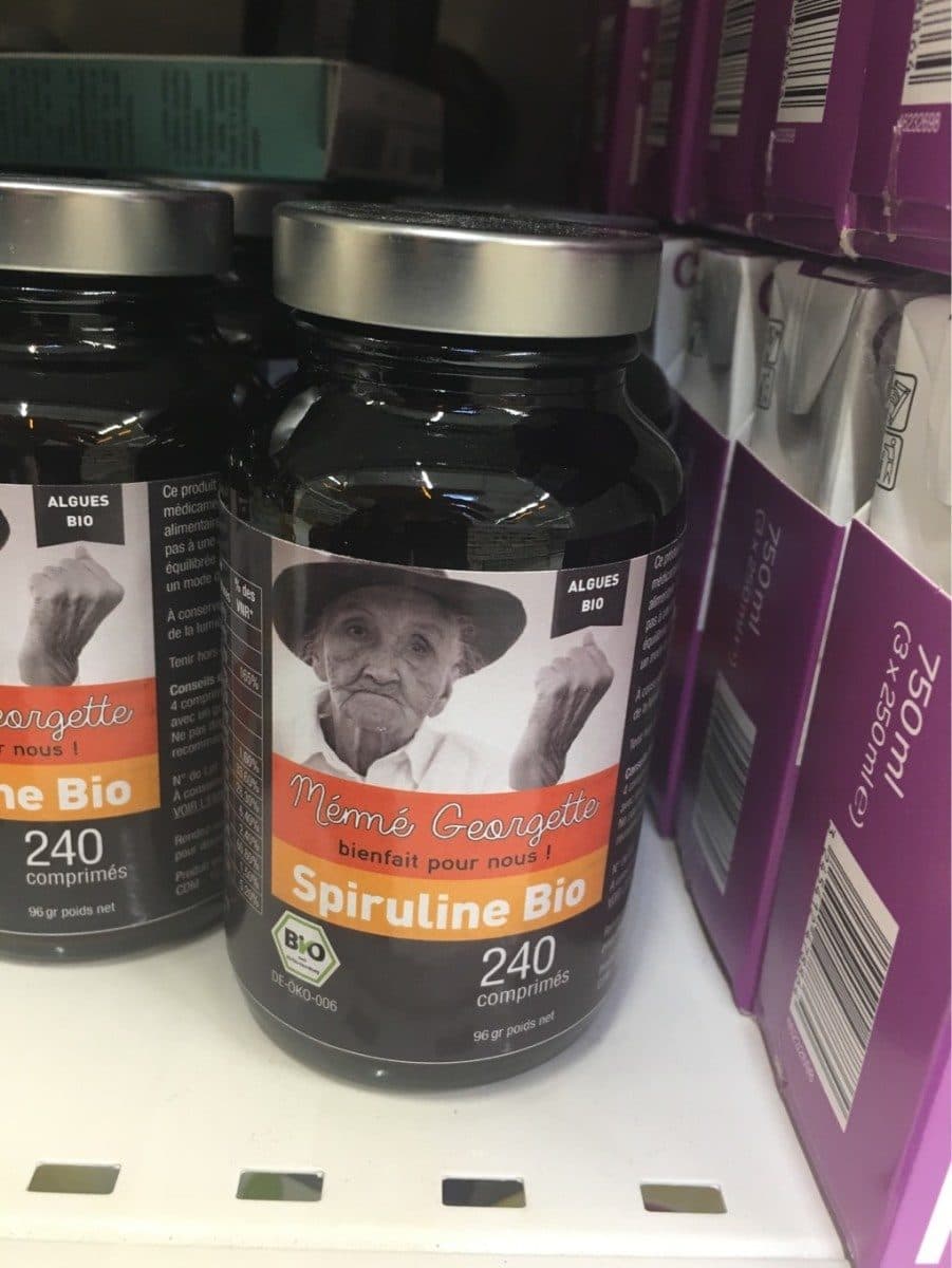 Mémé Georgette Spiruline bio packshot
