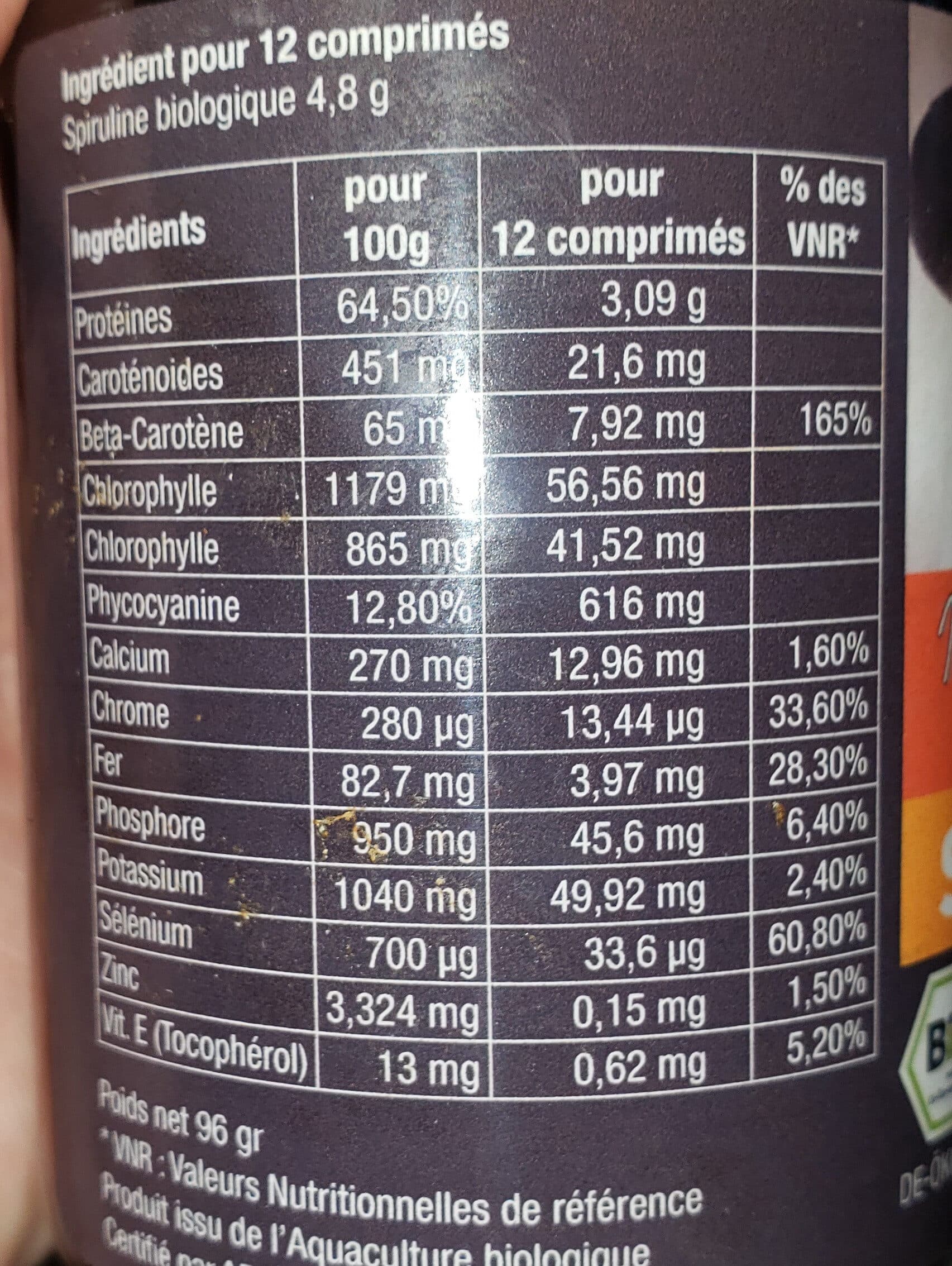 Mémé Georgette Spiruline bio packshot