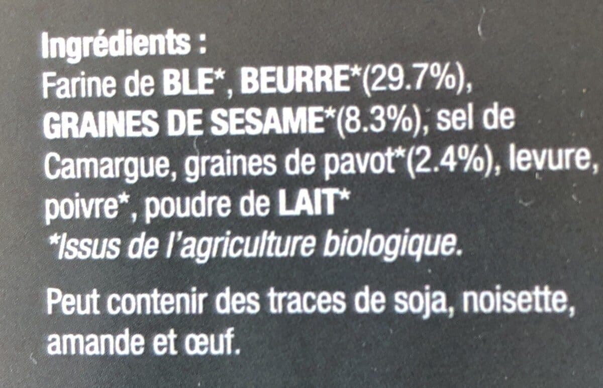Mémé Georgette Biscuits Sésame packshot