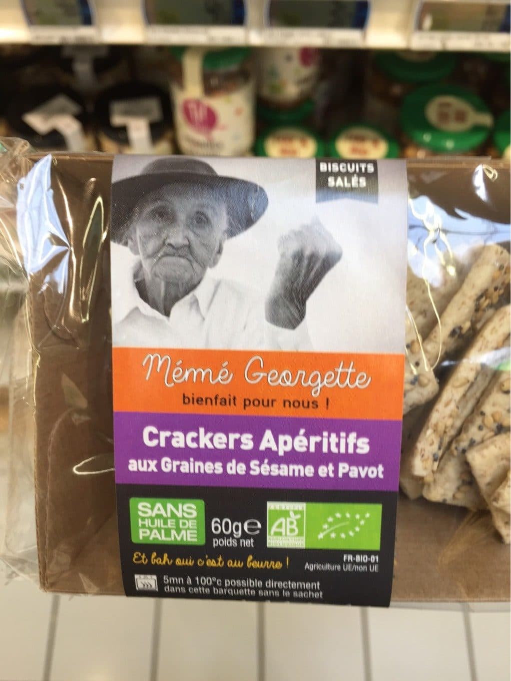 Mémé Georgette Crackers aperitifs packshot