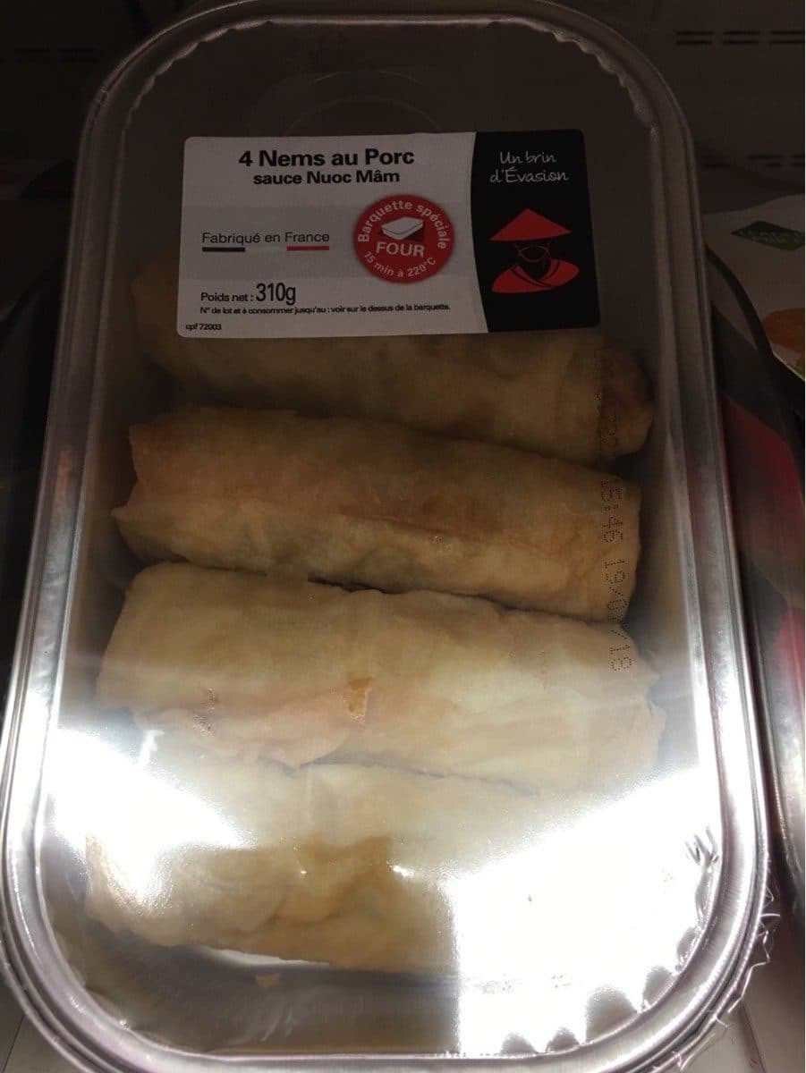 Open Food Facts 4 nems au porc packshot