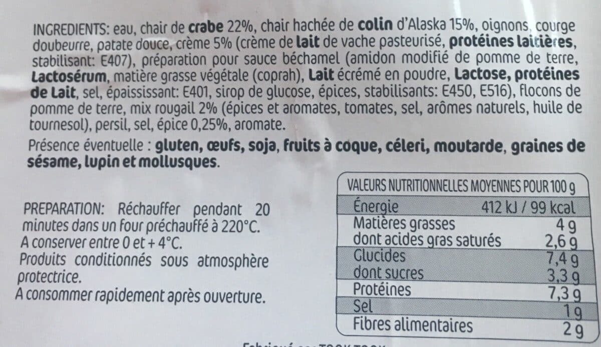 Dessaint Crabes Farcis Antillais packshot