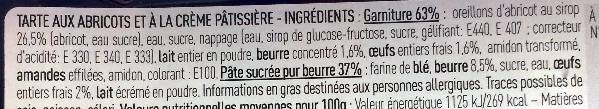Lidl Tarte aux Abricots pur beurre aux oeufs frais packshot