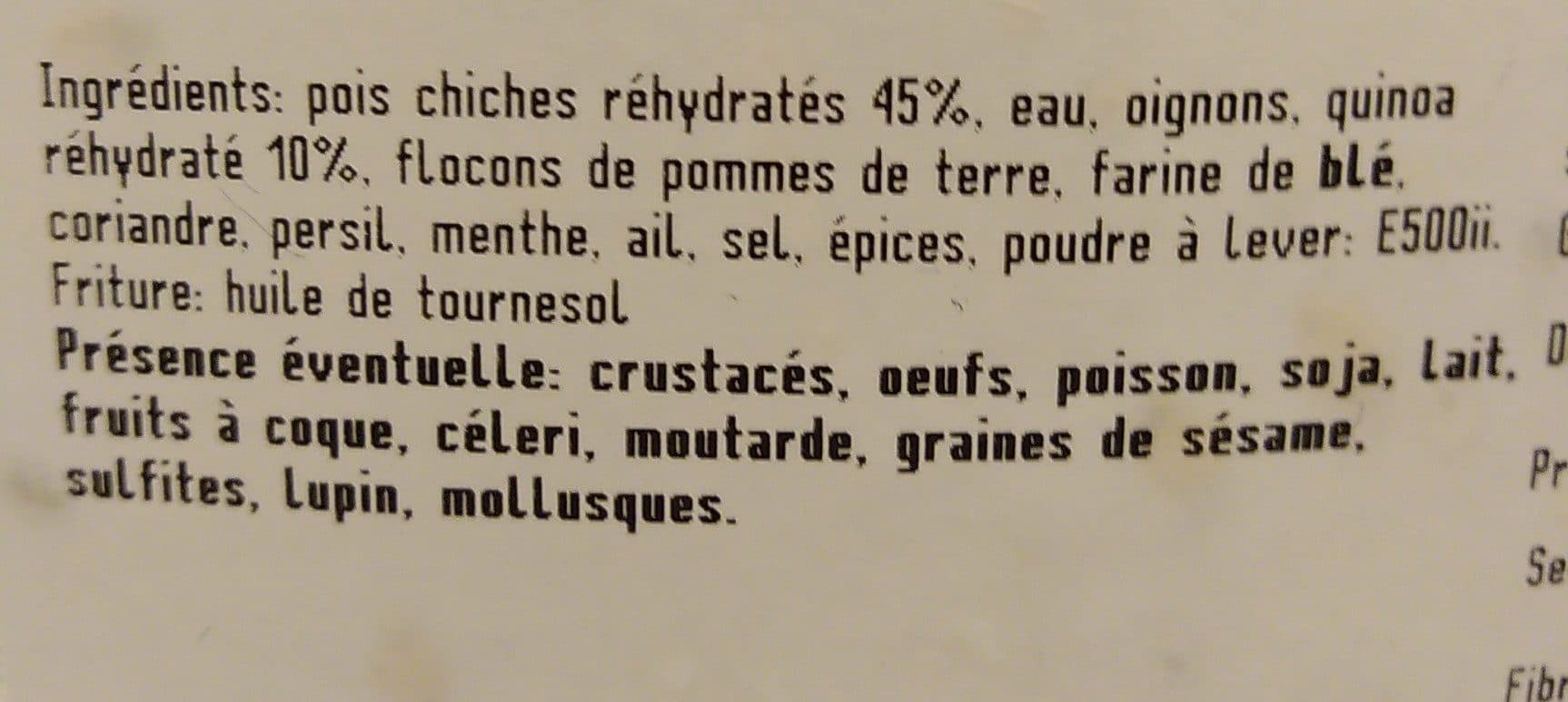 Open Food Facts Falafels packshot