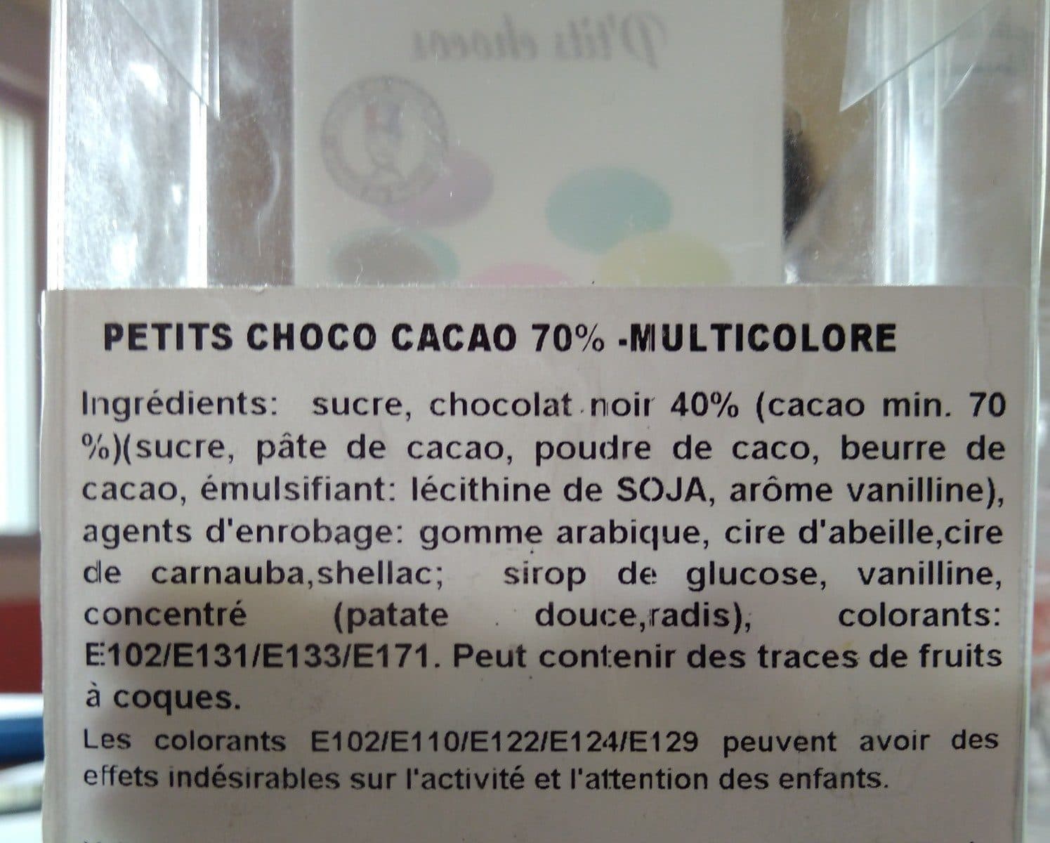 Open Food Facts P'tits chocos packshot