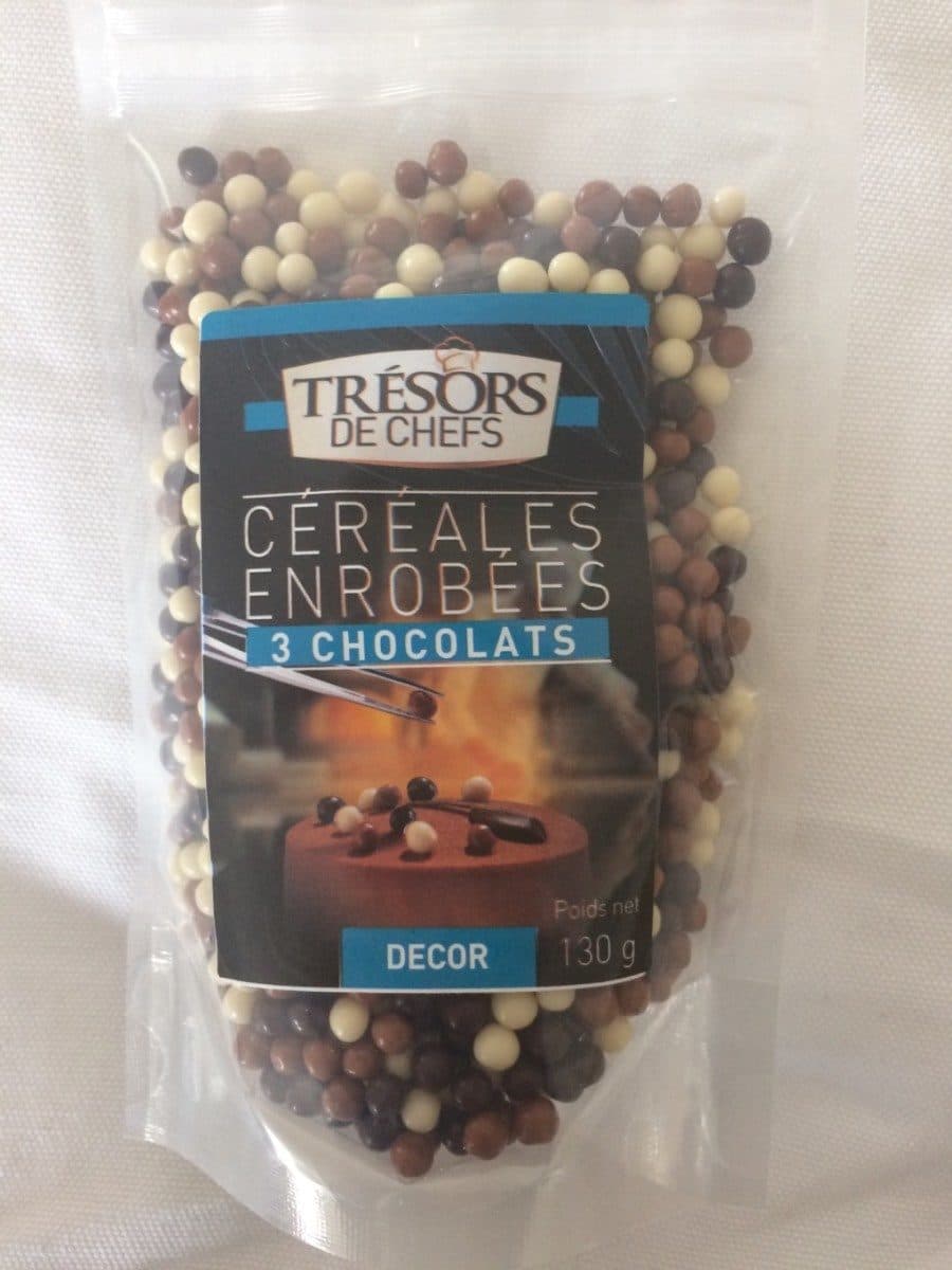 Tresors De Chefs Céréales enrobées 3 chocolats packshot