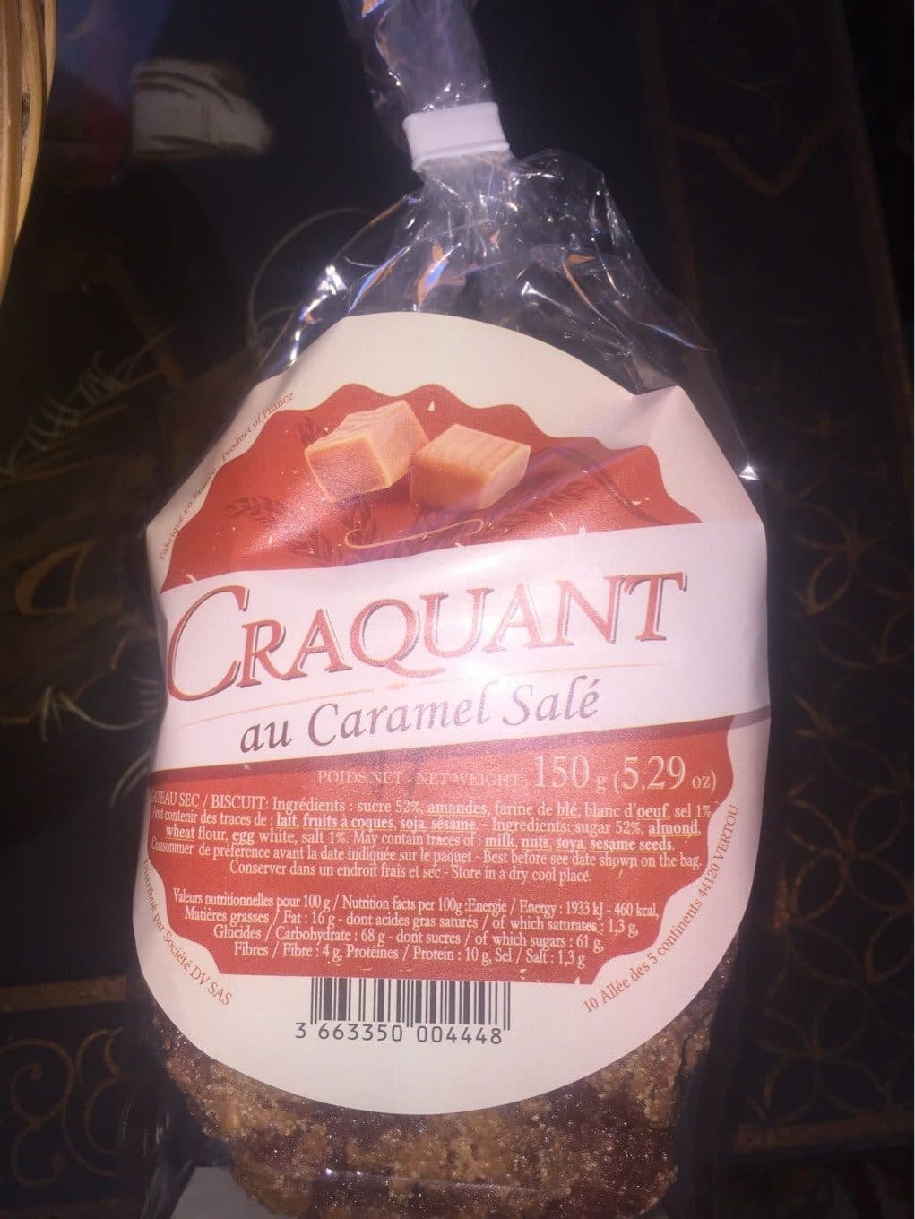 DV SAS Craquant caramel beurre salé packshot