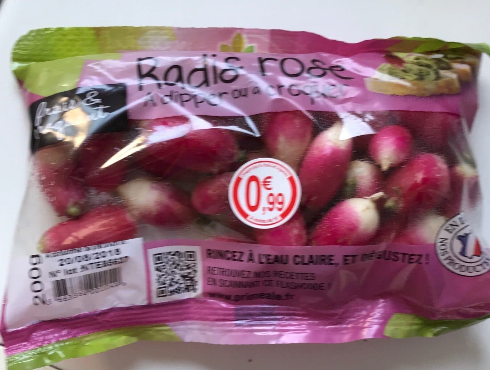 priméale Radis rose packshot