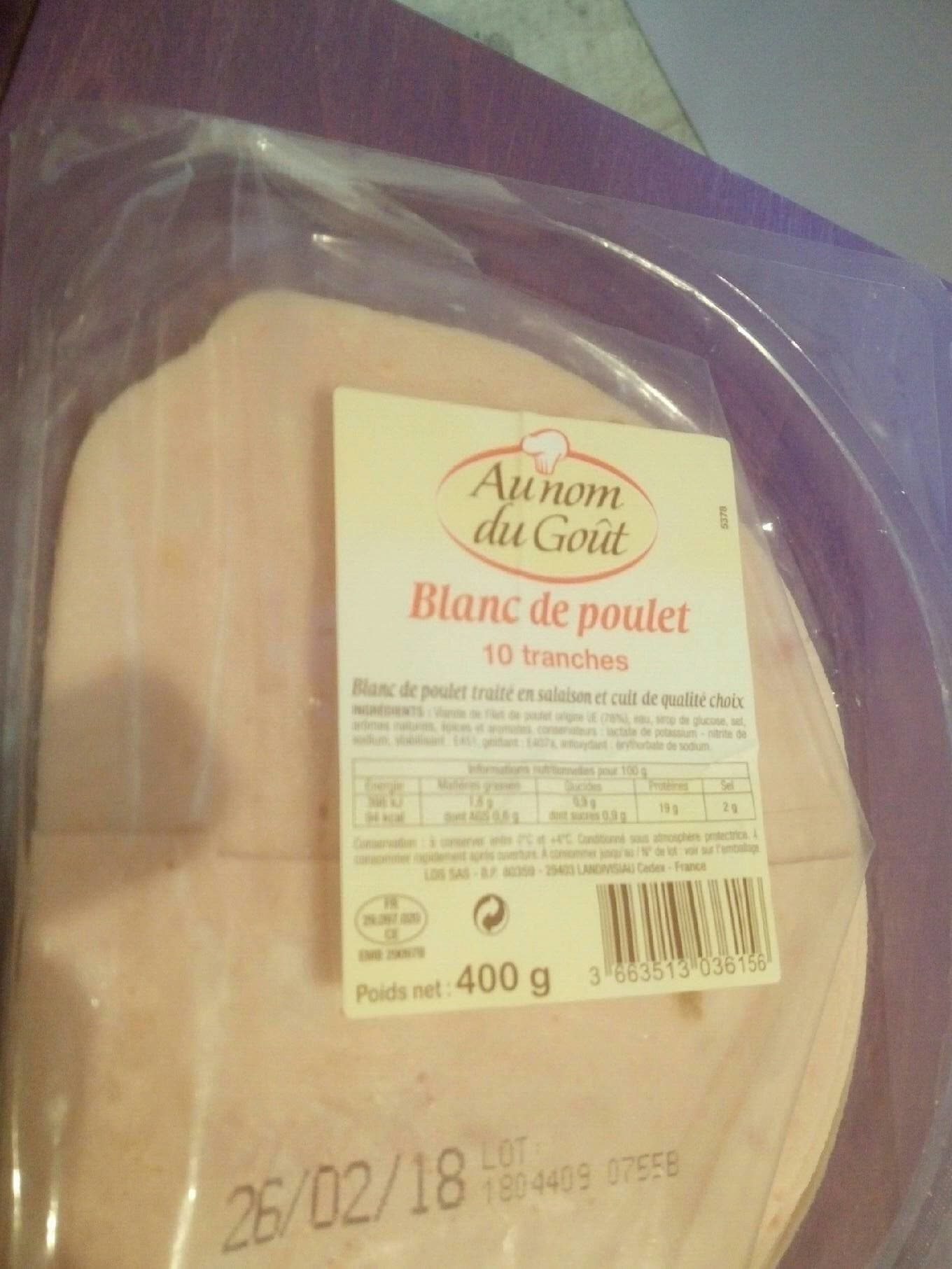 Au Nom Du Gout Blanc de poulet packshot