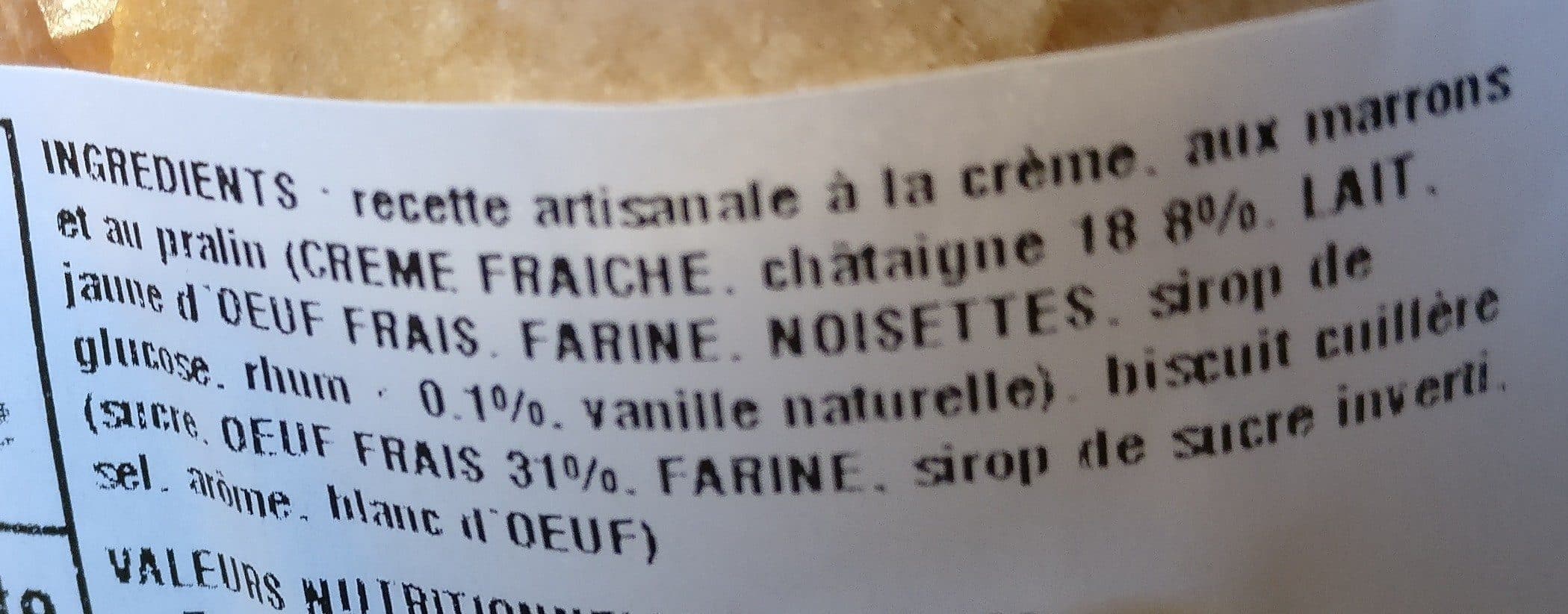 La hulotte La charlotte artisanale aux marrons packshot